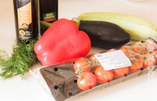продукты для овощей в духовке