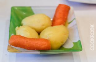 картофель и морковь отварные