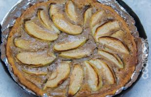 пирог с яблоками песочное тесто