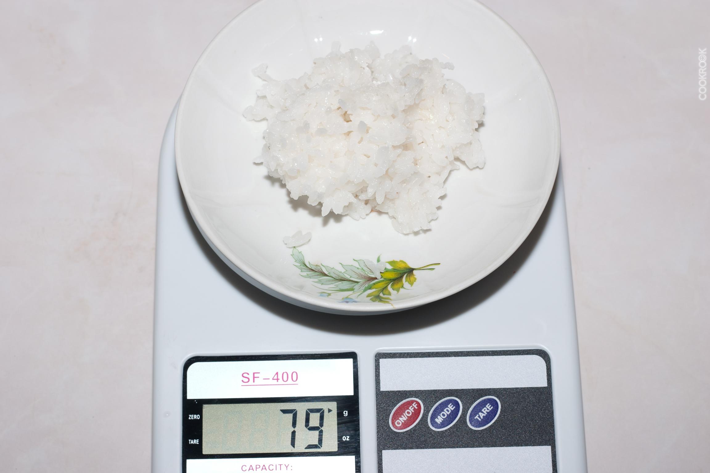 Сколько грамм готового риса