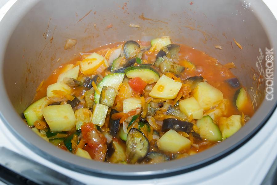 Как приготовить овощное рагу в мультиварке по пошаговому рецепту с фото